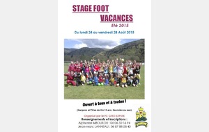 STAGE FOOT VACANCES