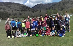 1iere JOURNEE DU STAGE FOOT VACANCES DE PAQUES