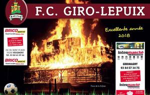 LE CALENDRIER DU FC GIRO-LEPUIX EST ARRIVE